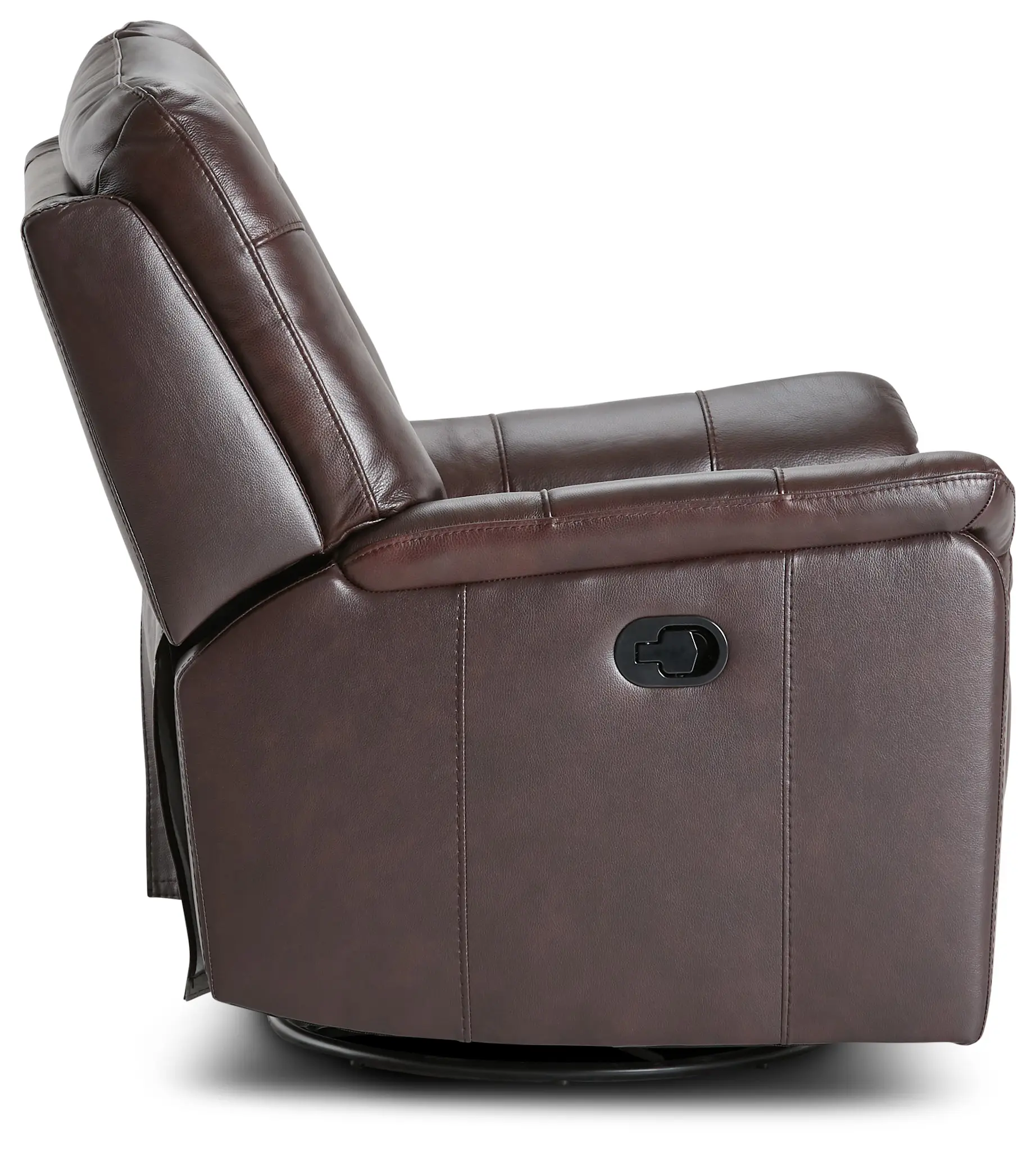 Owen Brown Leather Swivel Glider Recliner Owen Brown Leather Swivel Glider Recliner
