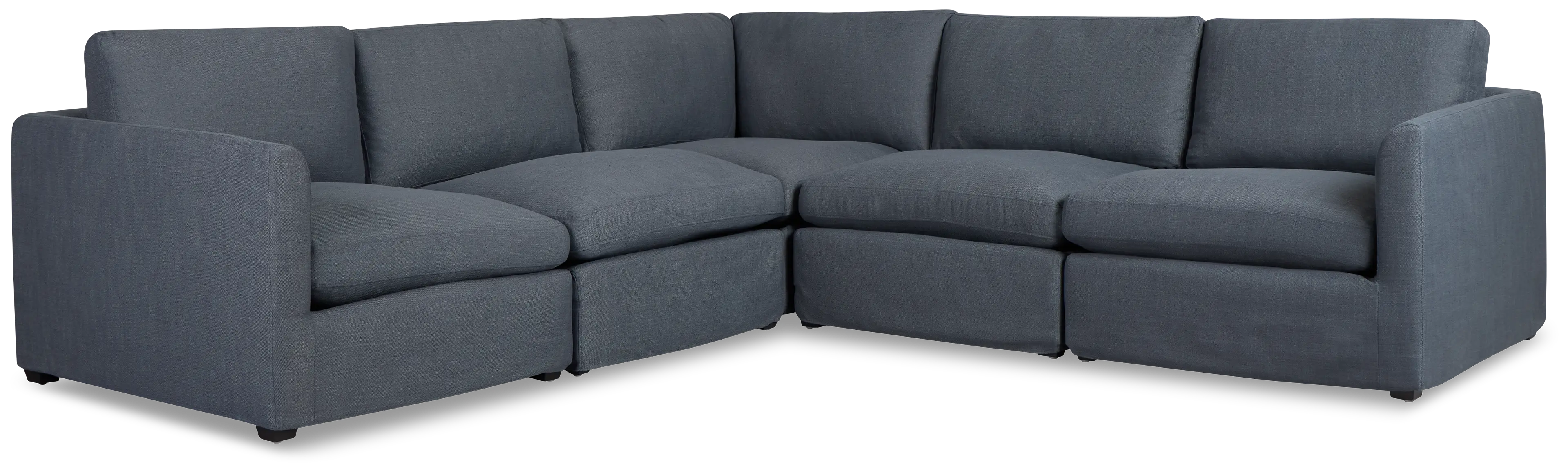 Willow Navy Fabric Medium Two-arm Sectional Willow Navy Fabric Medium Two-arm Sectional