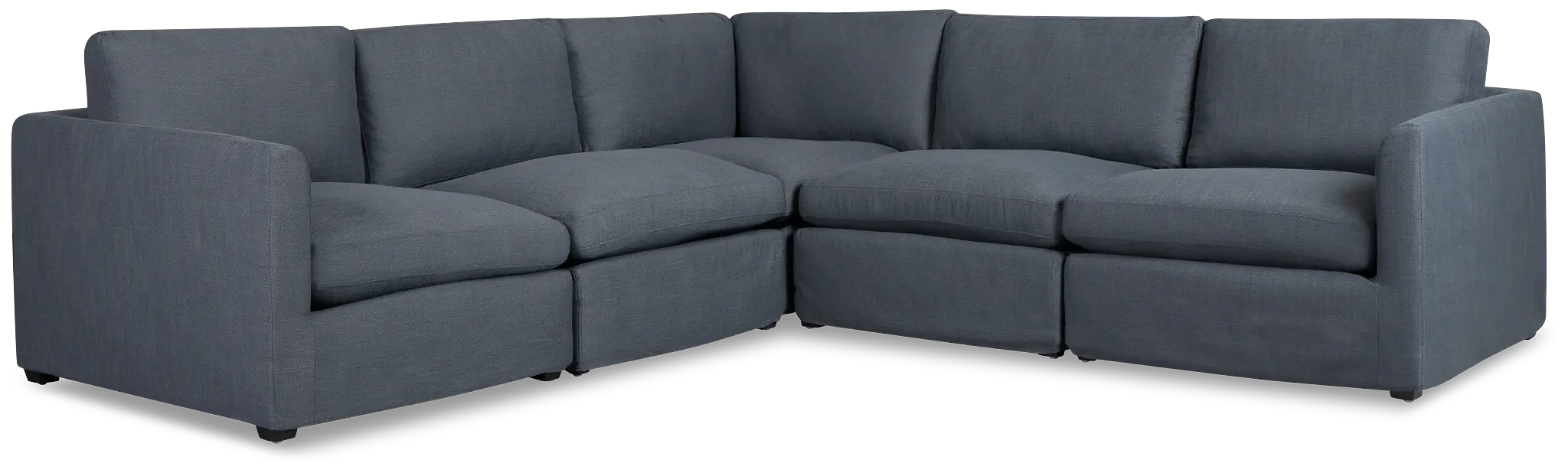 Willow Navy Fabric Medium Two-arm Sectional Willow Navy Fabric Medium Two-arm Sectional