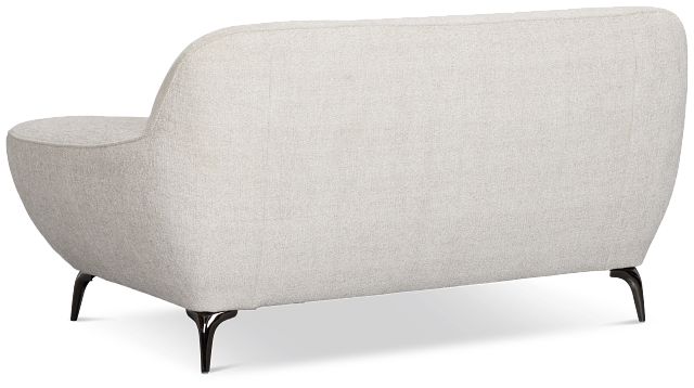 Zoey Light Beige Fabric Loveseat