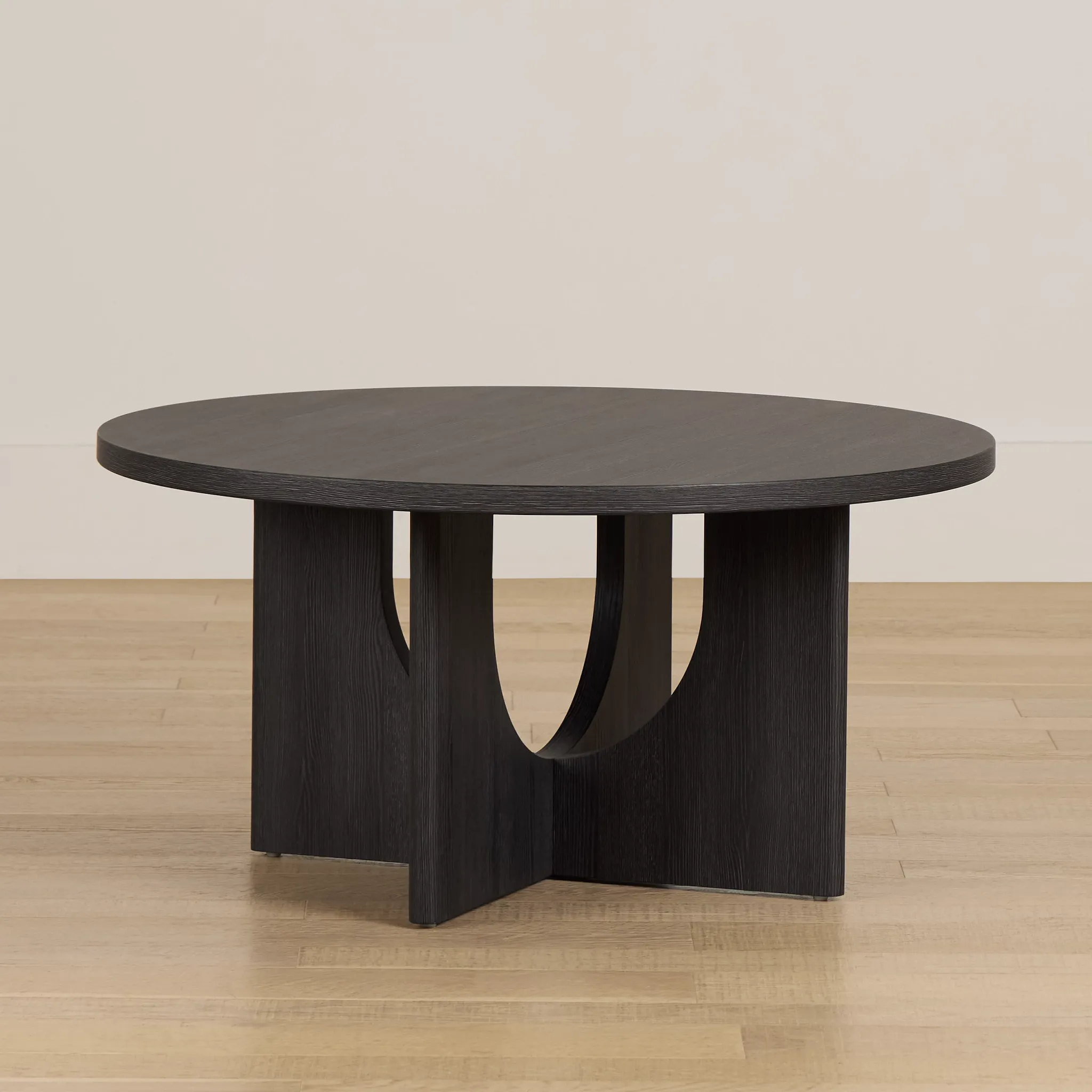Lyndie Black Round Coffee Table