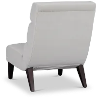 Emily White Velvet Accent Chair