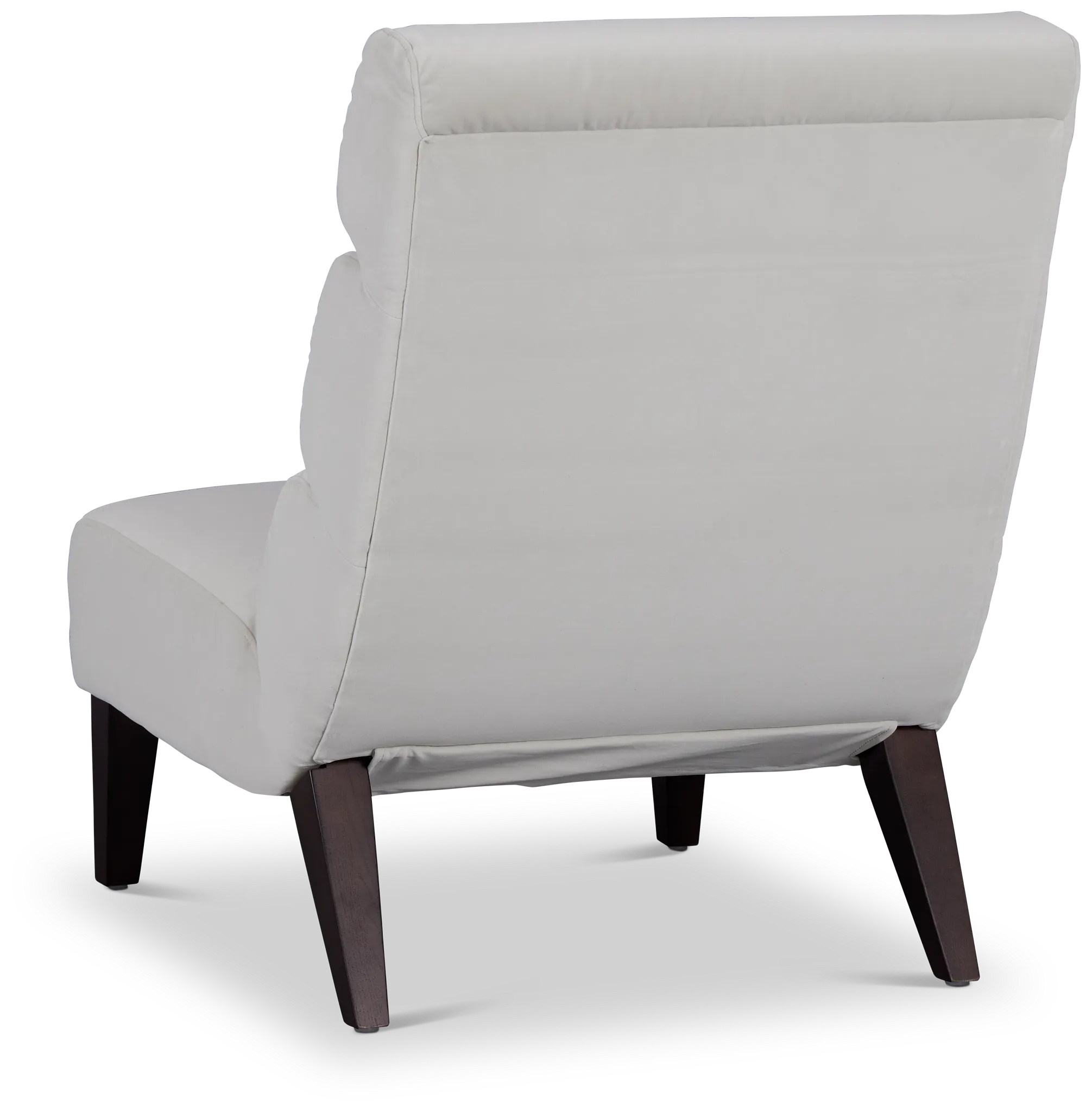 Emily White Velvet Accent Chair