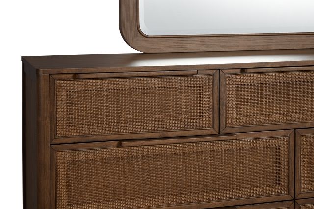 Pacific Mid Tone 7-drawer Dresser & Mirror