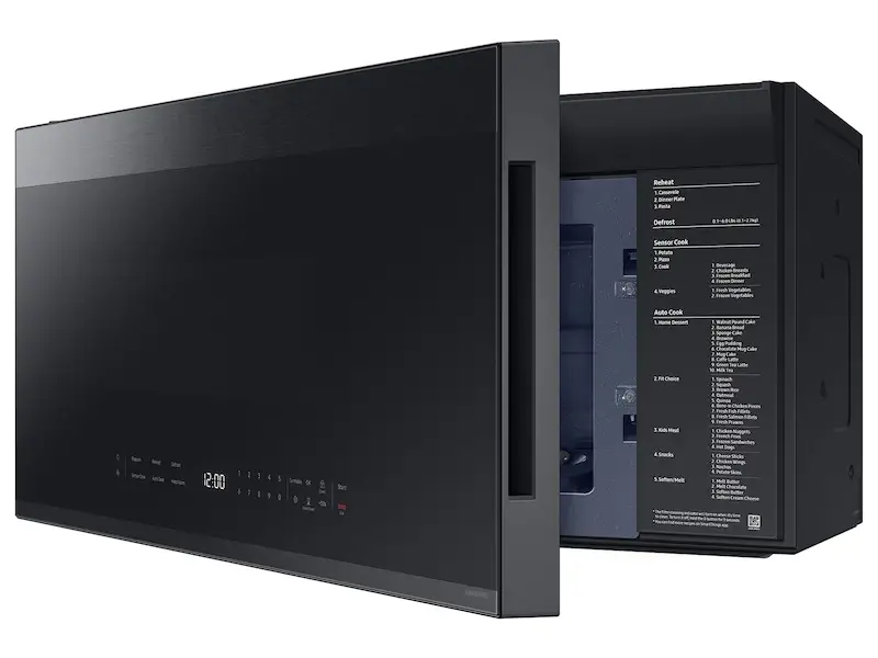 Samsung Bespoke Series Black Over-the-range Microwave Samsung Bespoke Series Black Over-the-range Microwave