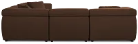 Aria Dark Brown Micro Immersive 5-piece Modular Sectional W/2 Speakers