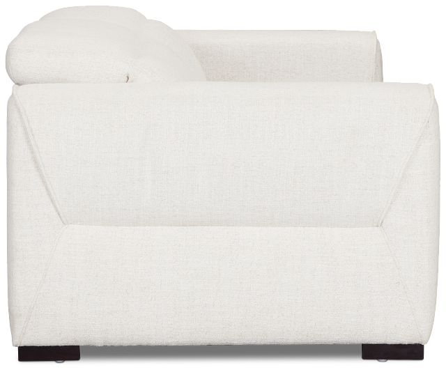 Ellis Light Beige Fabric Power Reclining Sofa