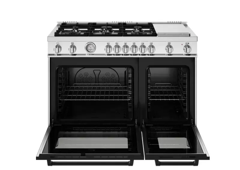 Bertazzoni Master Series White 48" Dual Fuel Range
