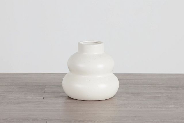 Riverside White Small Vase