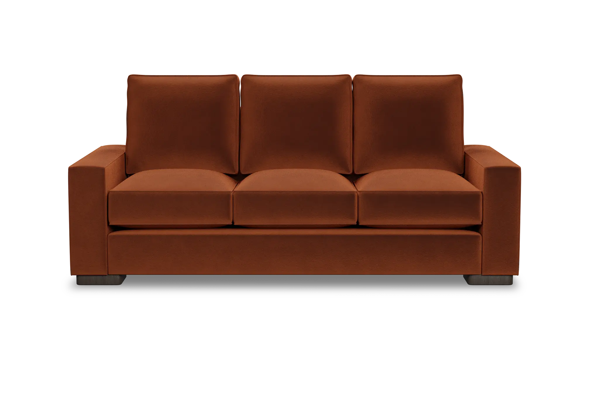 Edgewater Joya Orange 84" Sofa W/ 3 Cushions Edgewater Joya Orange 84" Sofa W/ 3 Cushions