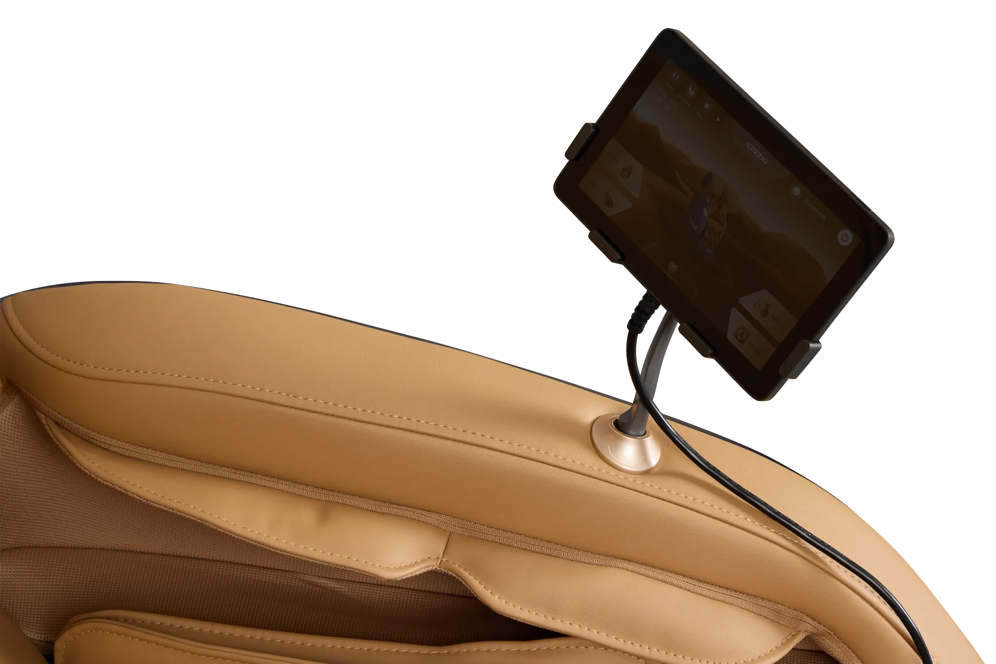 Zen Duo Light Brown Micro Massage Chair