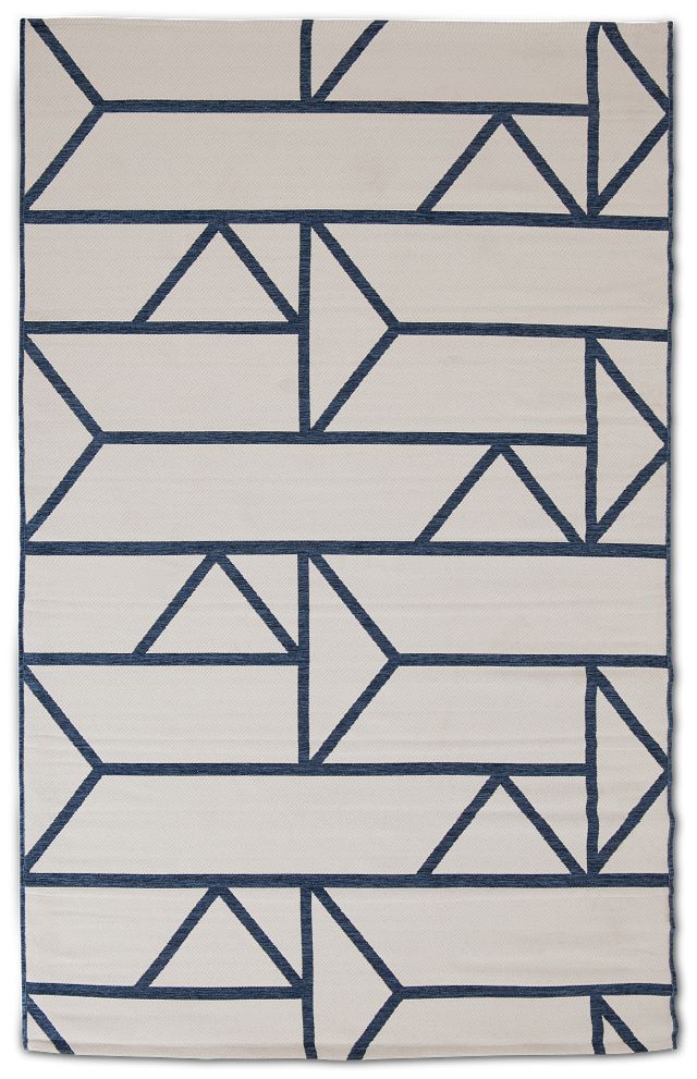 Silas Blue Indoor/outdoor 5x8 Area Rug