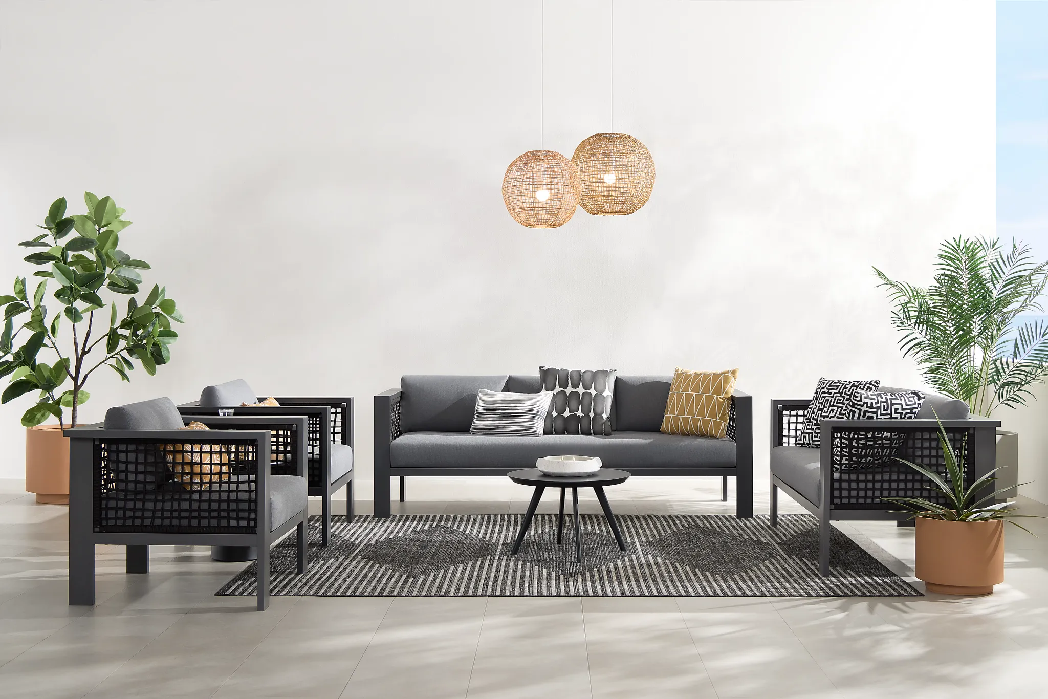Sunrise Dark Gray Sofa