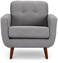 Raya Light Gray Fabric Chair