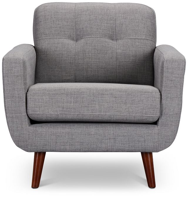 Raya Light Gray Fabric Chair