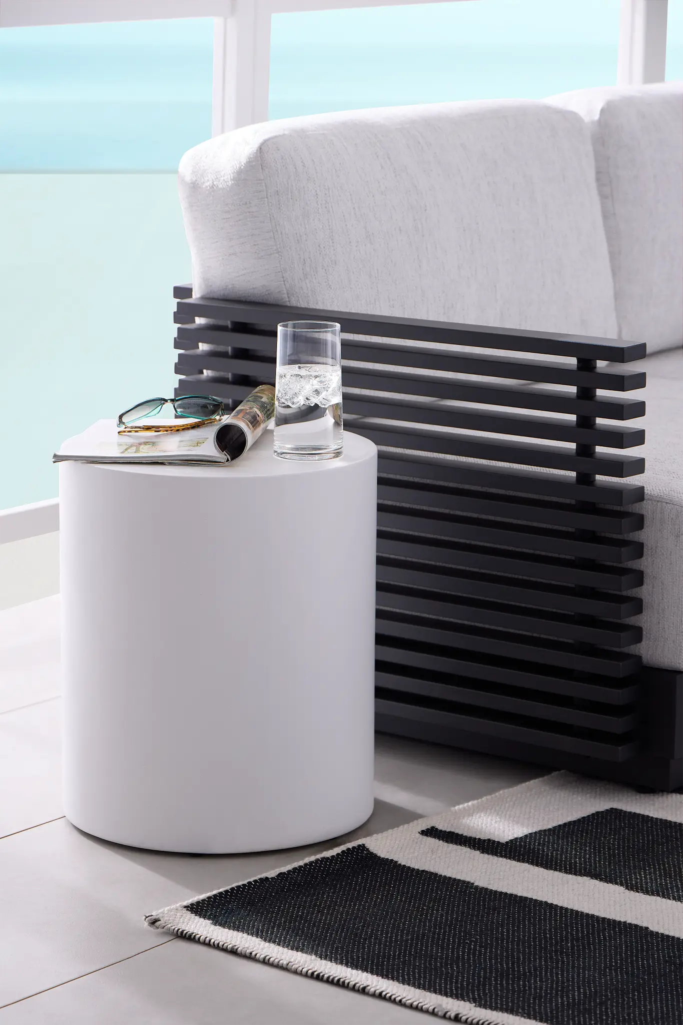 Tai White In/out Round End Table Tai White In/out Round End Table