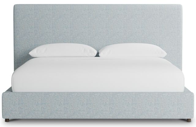 Grayton Natural Beauty Light Blue 54" Upholstered Platform Bed