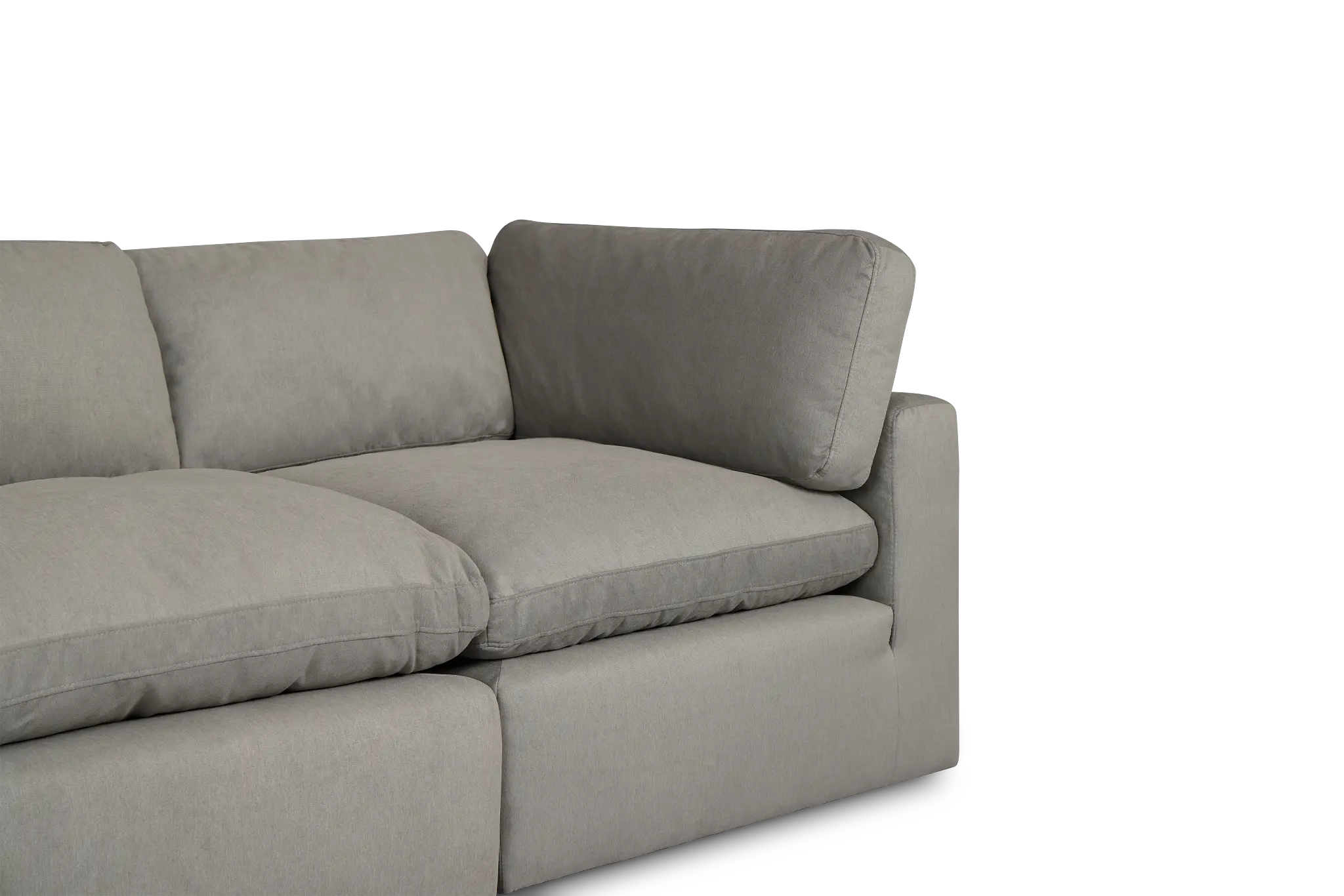 Grant Light Gray Fabric 3-piece Modular Sofa Grant Light Gray Fabric 3-piece Modular Sofa