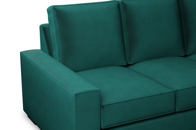 Edgewater Joya Green 84" Sofa W/ 3 Cushions