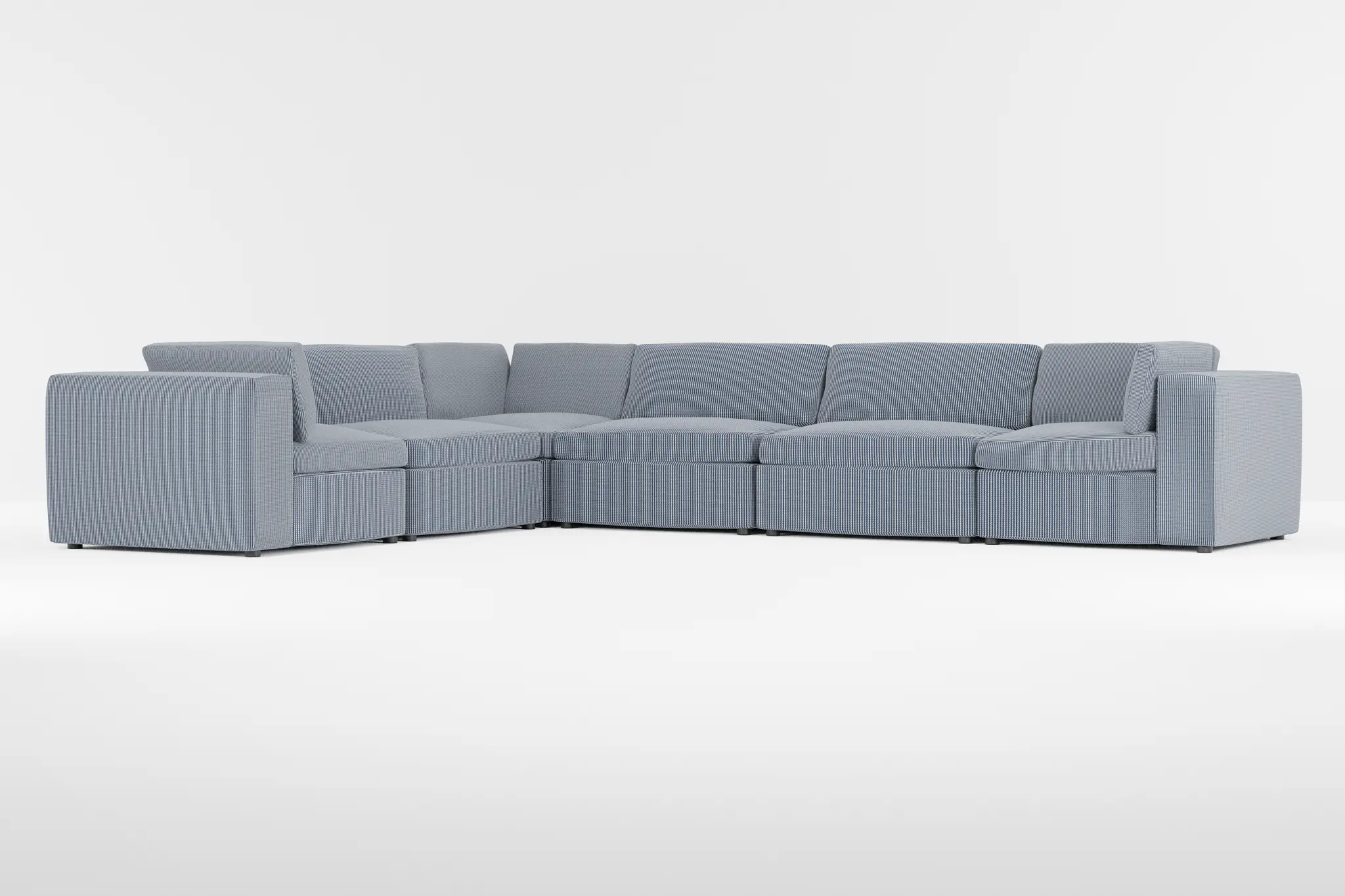 Destin Lucy Navy Fabric 6-piece Modular Sectional Destin Lucy Navy Fabric 6-piece Modular Sectional