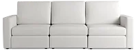 Citymod White Fabric 3-piece Modular Sofa