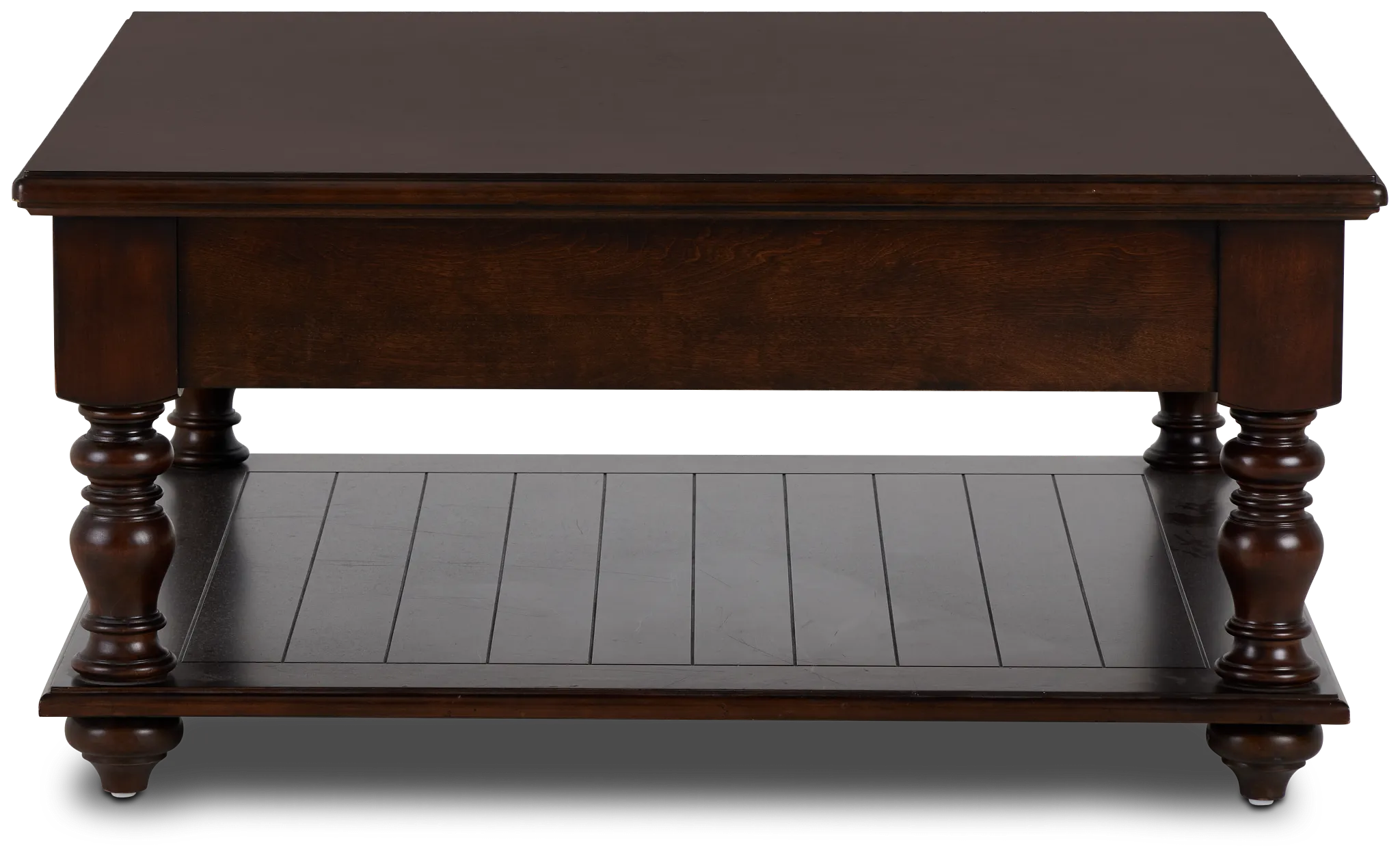 Savannah Dark Tone Storage Square Coffee Table