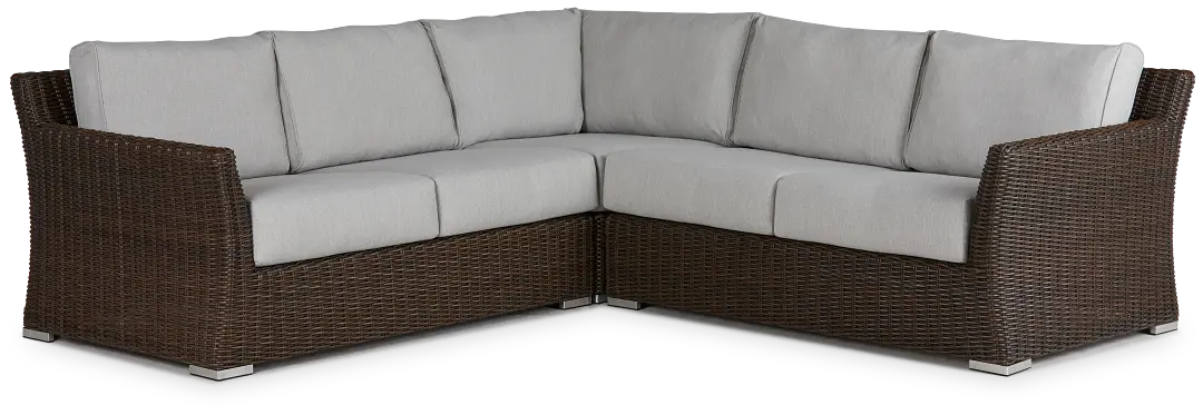 Southport Gray Woven Small Two-arm Sectional Southport Gray Woven Small Two-arm Sectional