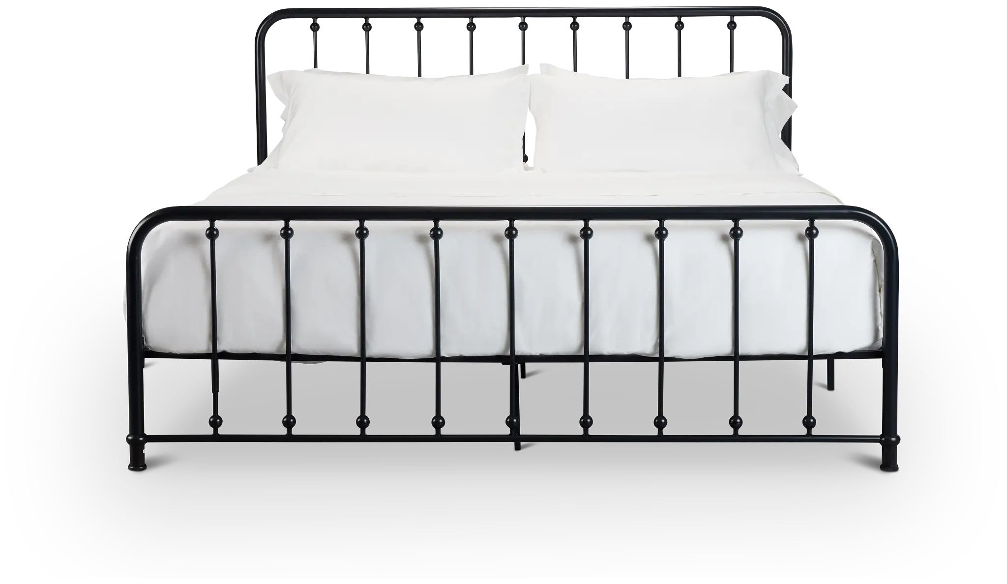 Rory Black Metal Panel Bed Rory Black Metal Panel Bed