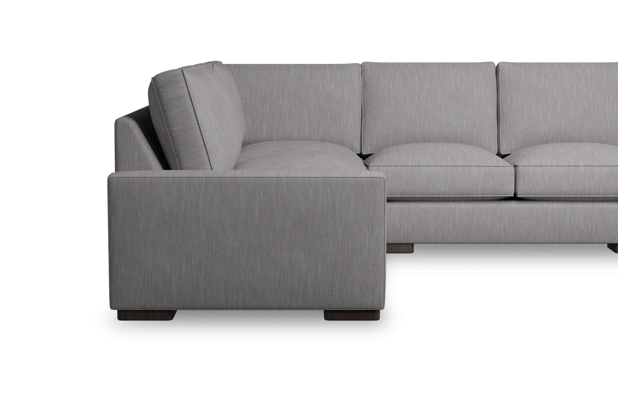 Edgewater Revenue Gray Medium Right Chaise Sectional