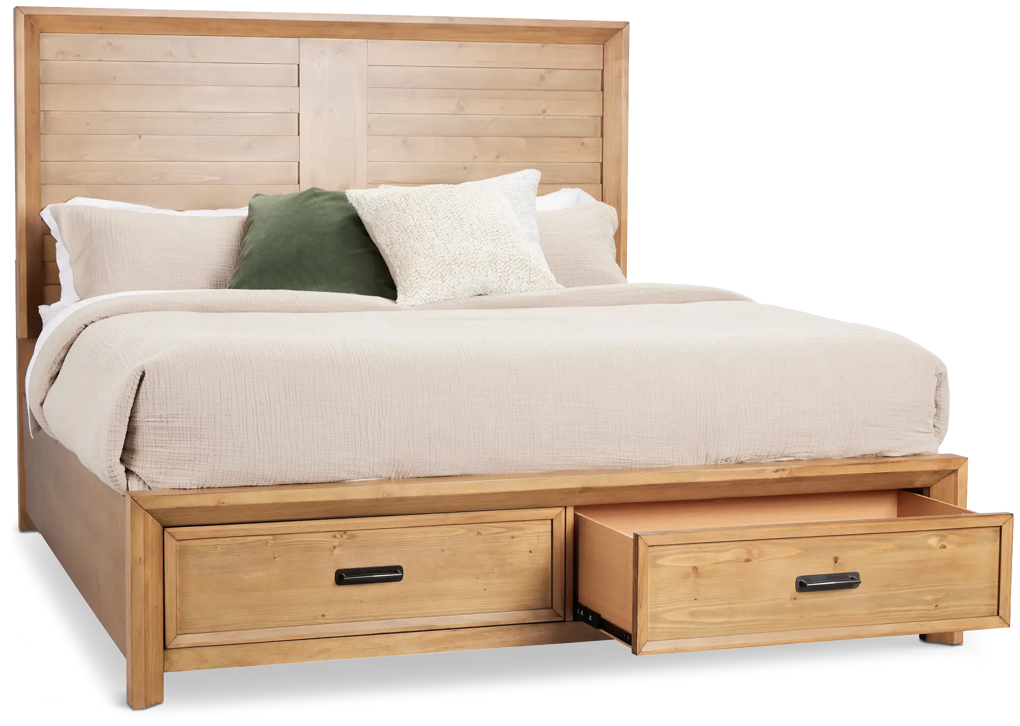 Vail Light Tone Panel Storage Bed Vail Light Tone Panel Storage Bed