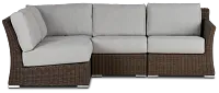 Southport Gray Right 4-piece Modular Sectional