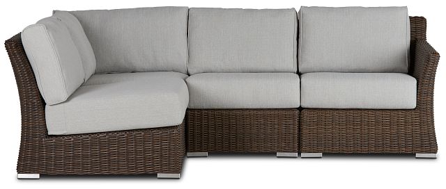 Southport Gray Right 4-piece Modular Sectional