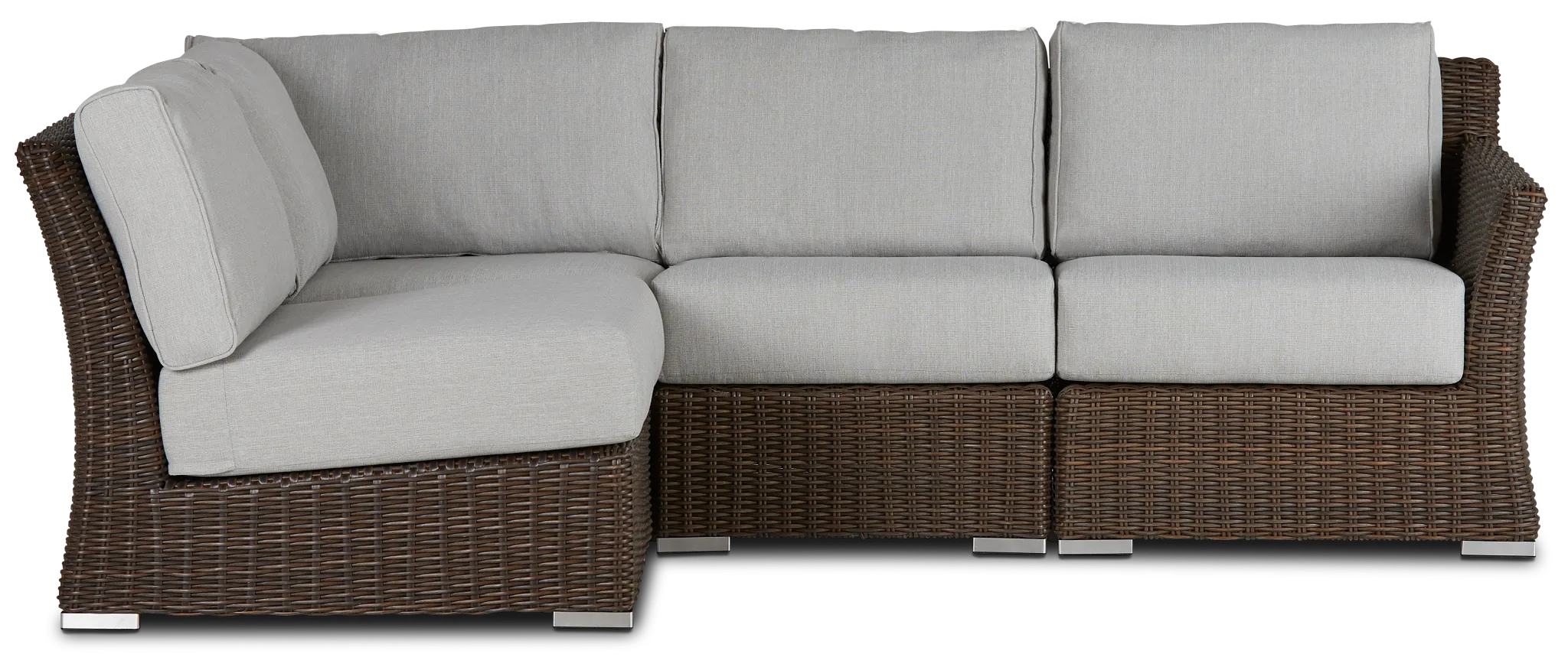 Southport Gray Right 4-piece Modular Sectional