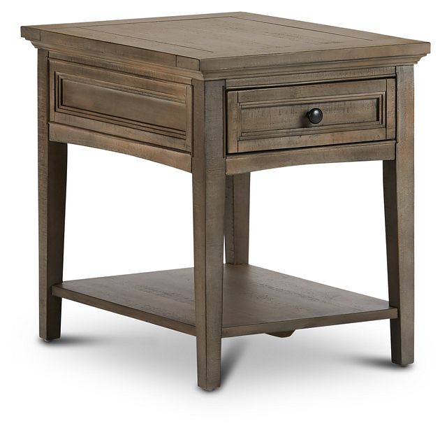 Heron Cove Light Tone Rectangular End Table