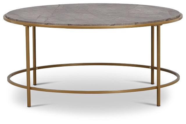 Rosalind Two-tone Round Coffee Table (2)