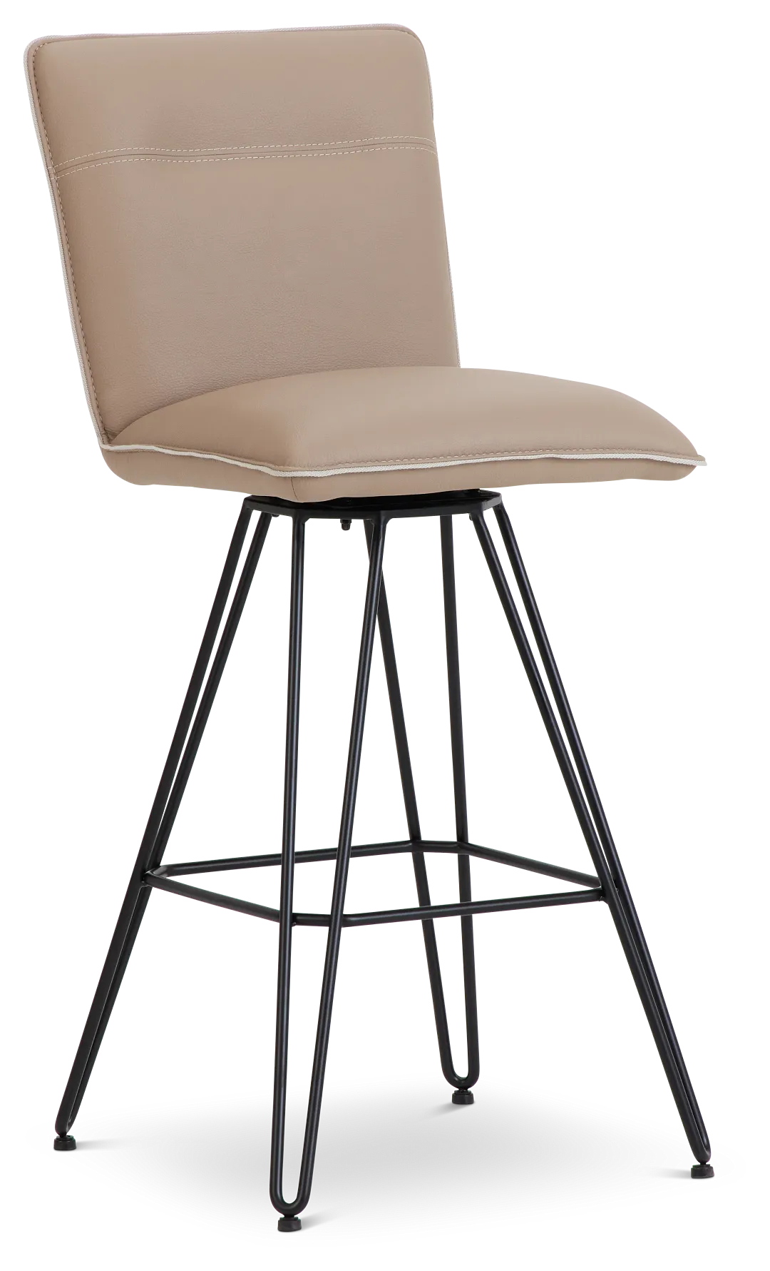 Demi Taupeswivel 30" Upholstered Barstool