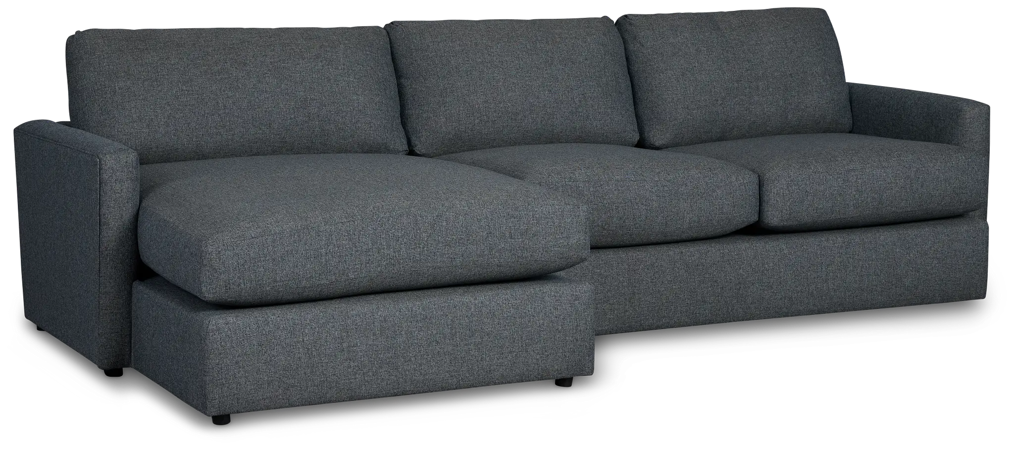 Noah Dark Gray Fabric Small Left Chaise Sectional Noah Dark Gray Fabric Small Left Chaise Sectional