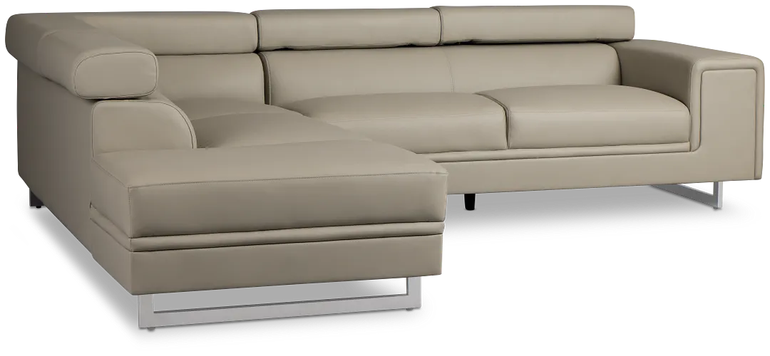 Drew Gray Micro Left Chaise Sectional