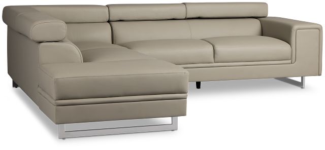 Drew Gray Micro Left Chaise Sectional