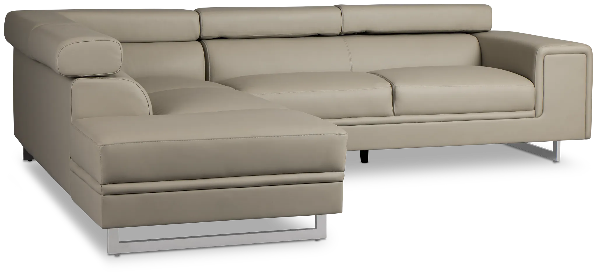 Drew Gray Micro Left Chaise Sectional