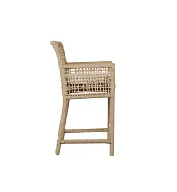 Ryan Light Beige Woven 24" Barstool