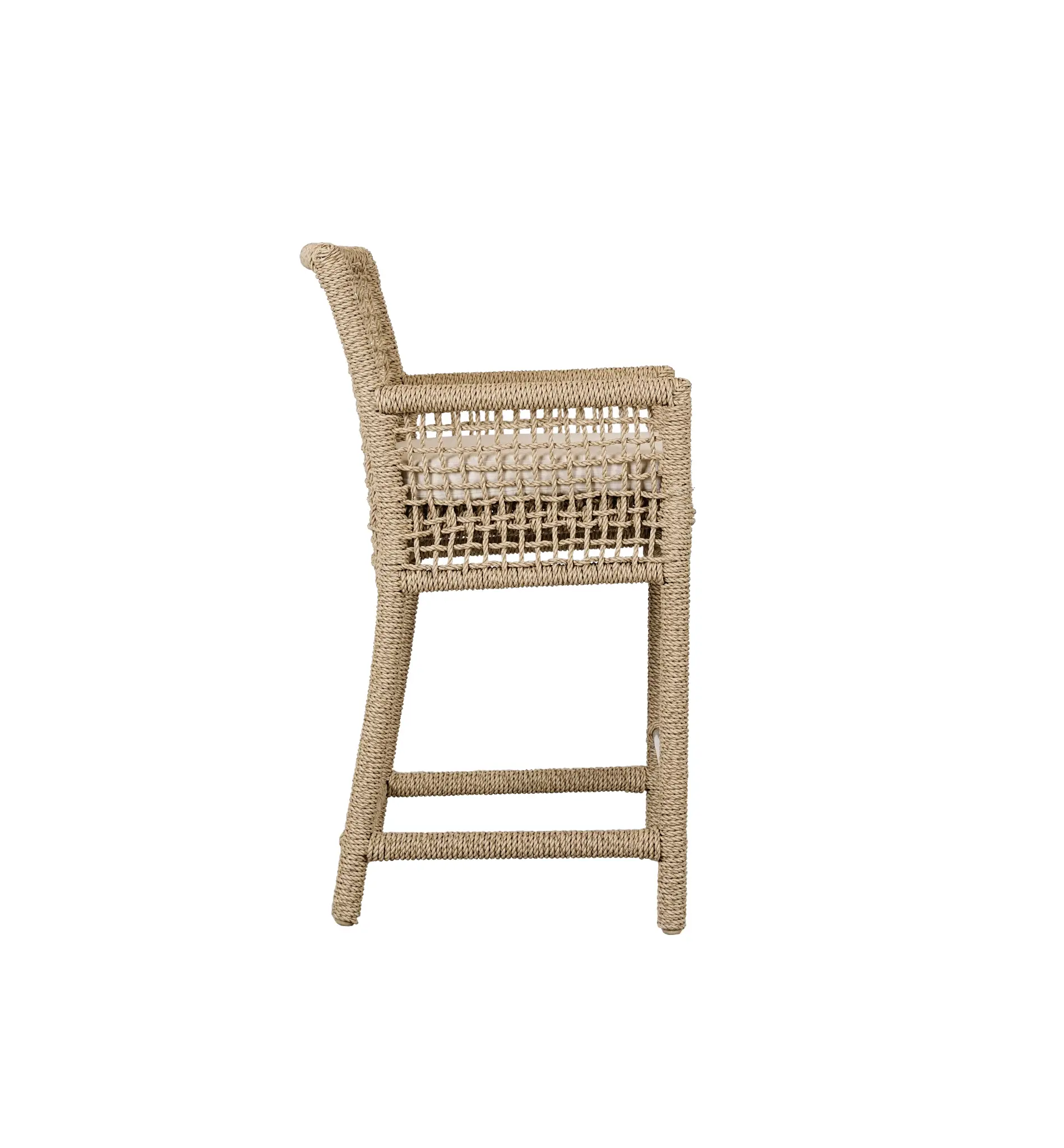 Ryan Light Beige Woven 24" Barstool Ryan Light Beige Woven 24" Barstool