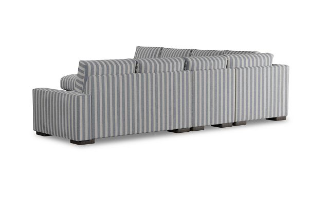 Edgewater Sea Lane Dark Blue Large Left Chaise Sectional