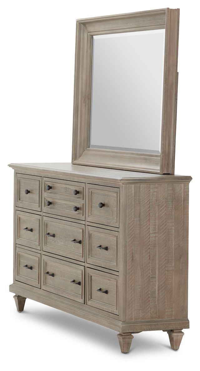 Sonoma Light Tone Dresser & Mirror (5)
