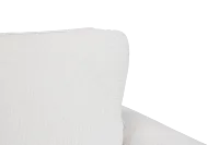 Avalon White Fabric Loveseat