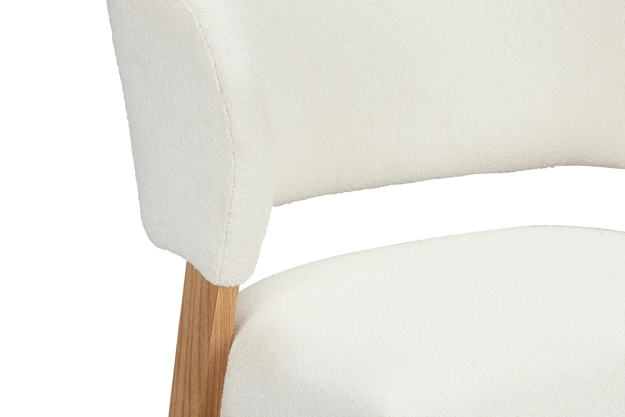 Malibu White Upholstered Side Chair