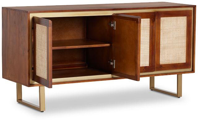 Briar Mid Tone Four-door Cabinet