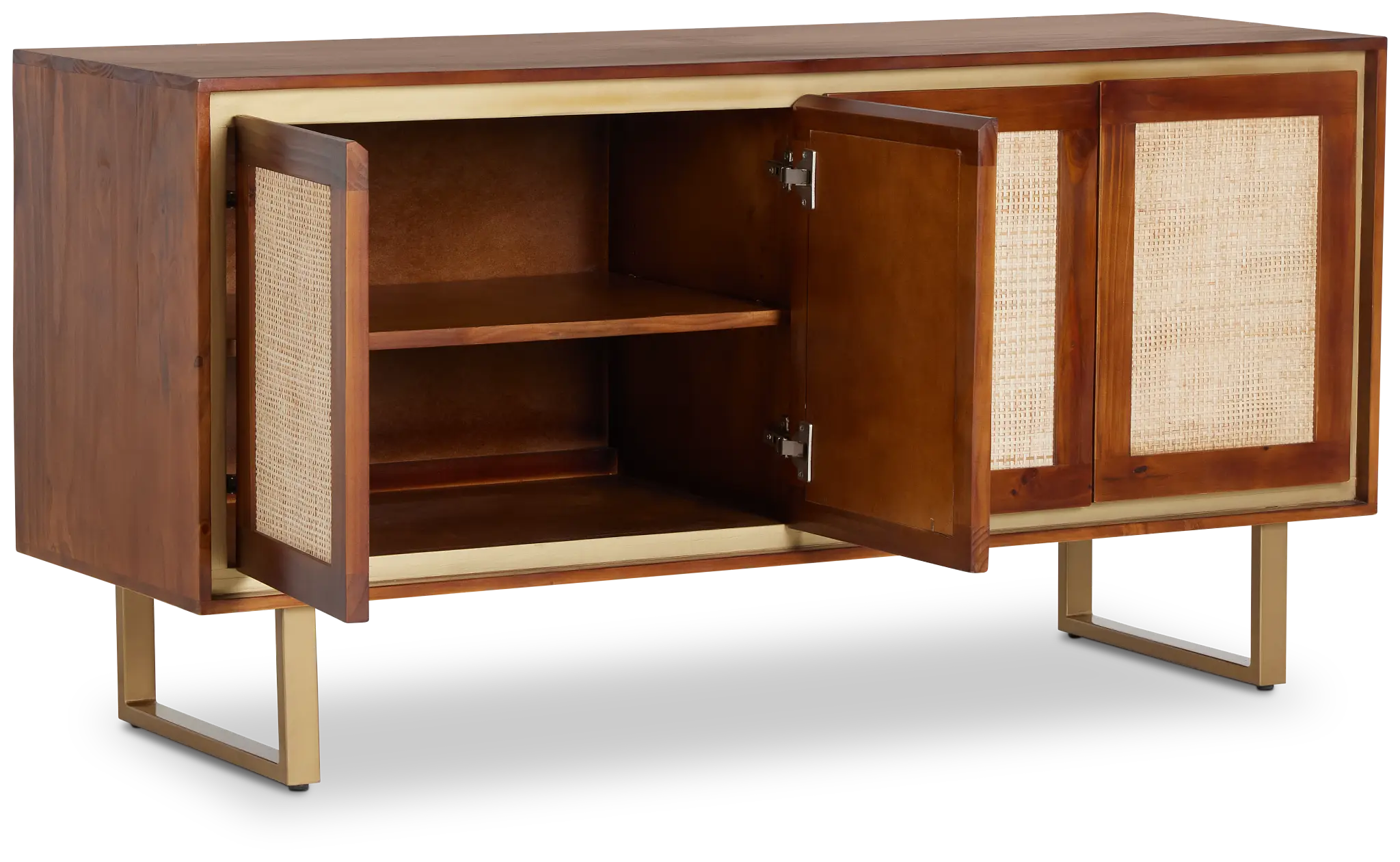 Briar Mid Tone Four-door Cabinet Briar Mid Tone Four-door Cabinet