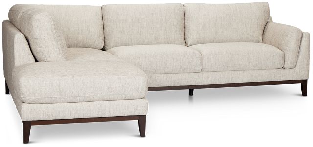 Wesley Gray Fabric Small Left Bumper Sectional