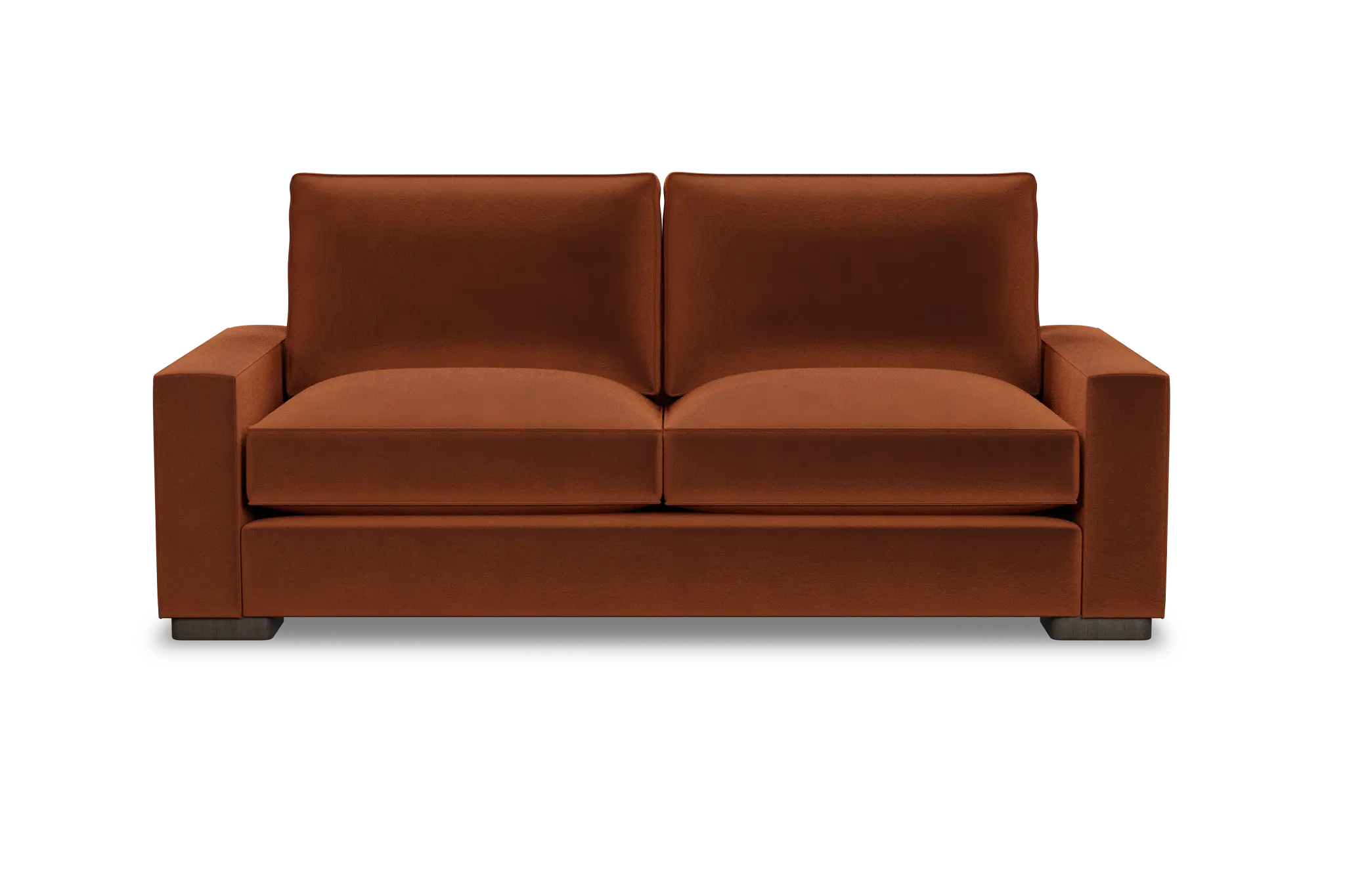 Edgewater Joya Orange 84" Sofa W/ 2 Cushions Edgewater Joya Orange 84" Sofa W/ 2 Cushions